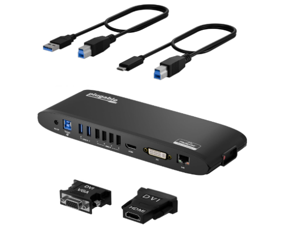 Plugable Universal Docking Station for Windows - 6 USB Ports