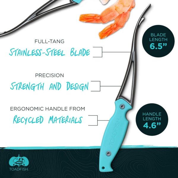 Toadfish Shrimp Deveiner Tool - Prawn & Seafood Peeler